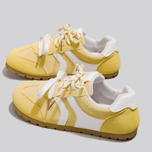 

[Фанфуна] Обувь Dexun Женская 2025 Осень и Зима Новая Модная Повседневная Универсальная Нишевая Плоская Обувь на Платформе в Стиле Форреста Гампа 42 жёлтый