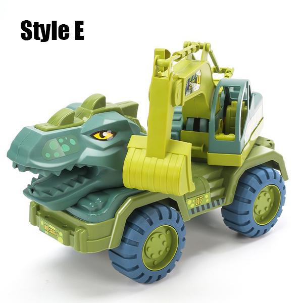 New Children's Car Toy Dinosaurs Transport Car with Dinosaur Large Engineering Vehicle Model Educational Toy Transport Vehicle Toy Boy Girl Gift