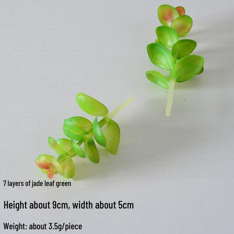 Mini Flocking Artificial Succulent Bonsai for DIY Wall Decor