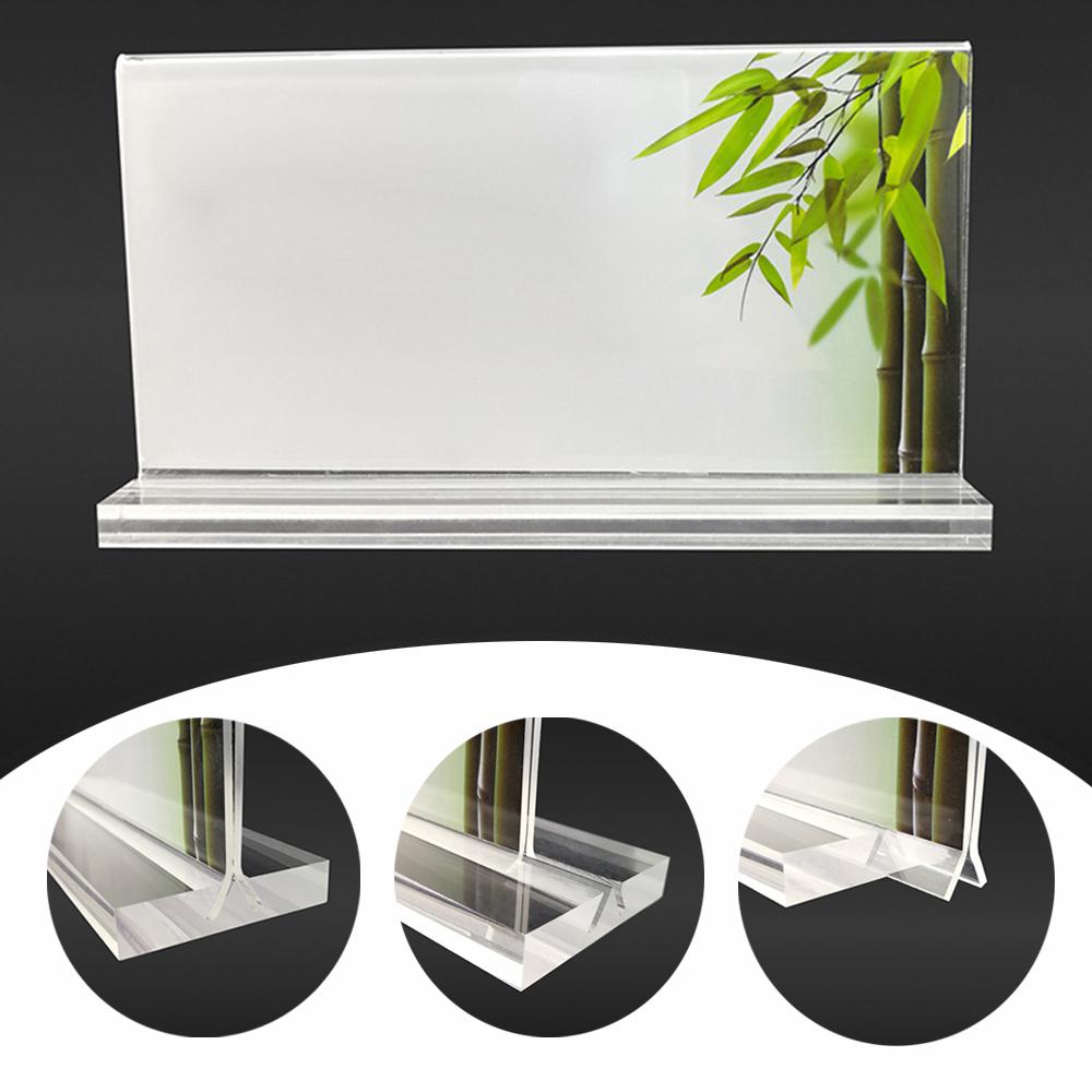 Acrylic Photo Frame Freestanding Picture Frame 10*15cm Table Display Card Stand Home Decor Art DIY Ornament Room Decoration