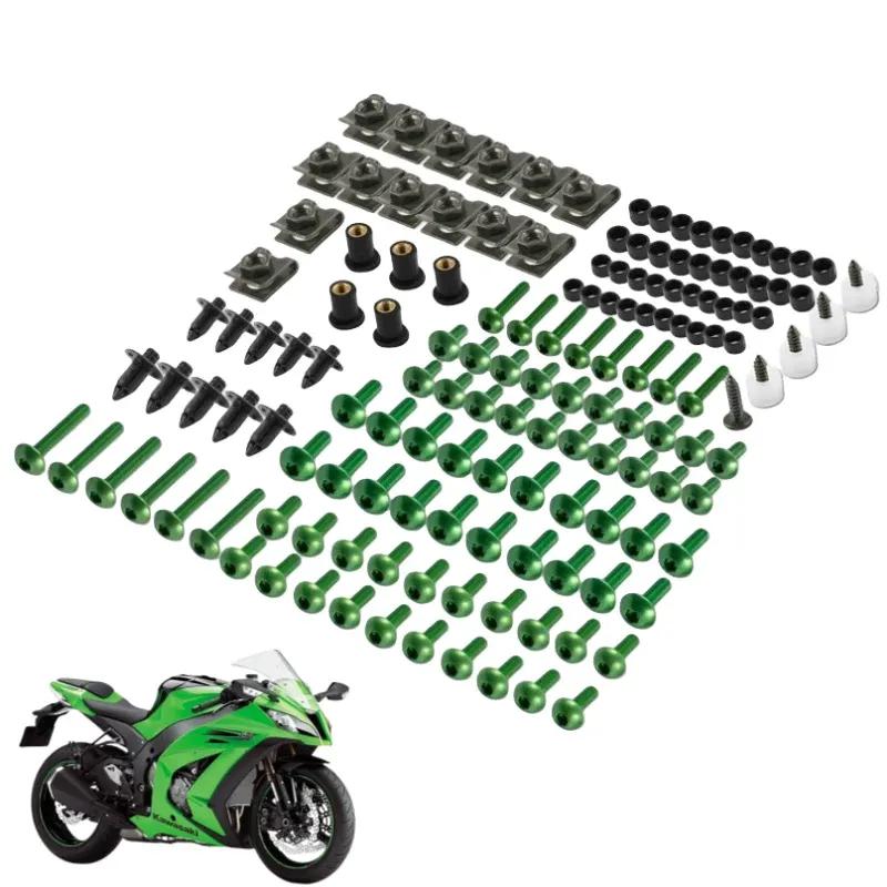 Clearance_190PCS CNC Motorcycle Full Fairing Bolts Kit Screws Nuts For HONDA XLV 600 650 700 TRANSALP NX 650 FMX 650 XRV650 TRX