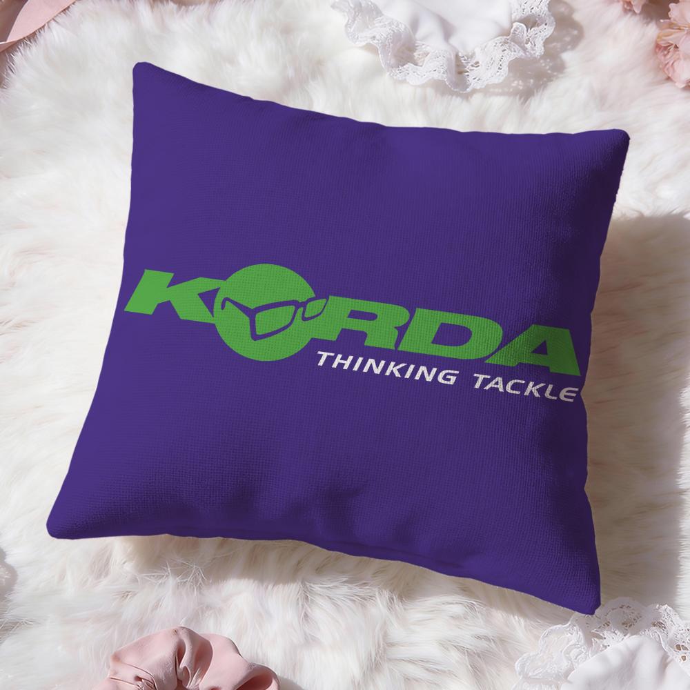 

K-KordaS Fishing Print Cushion Cover Premium Comfort Reversible Pillow Cove -Two in One Design for Any Room & Car Interior 30cmx30cm