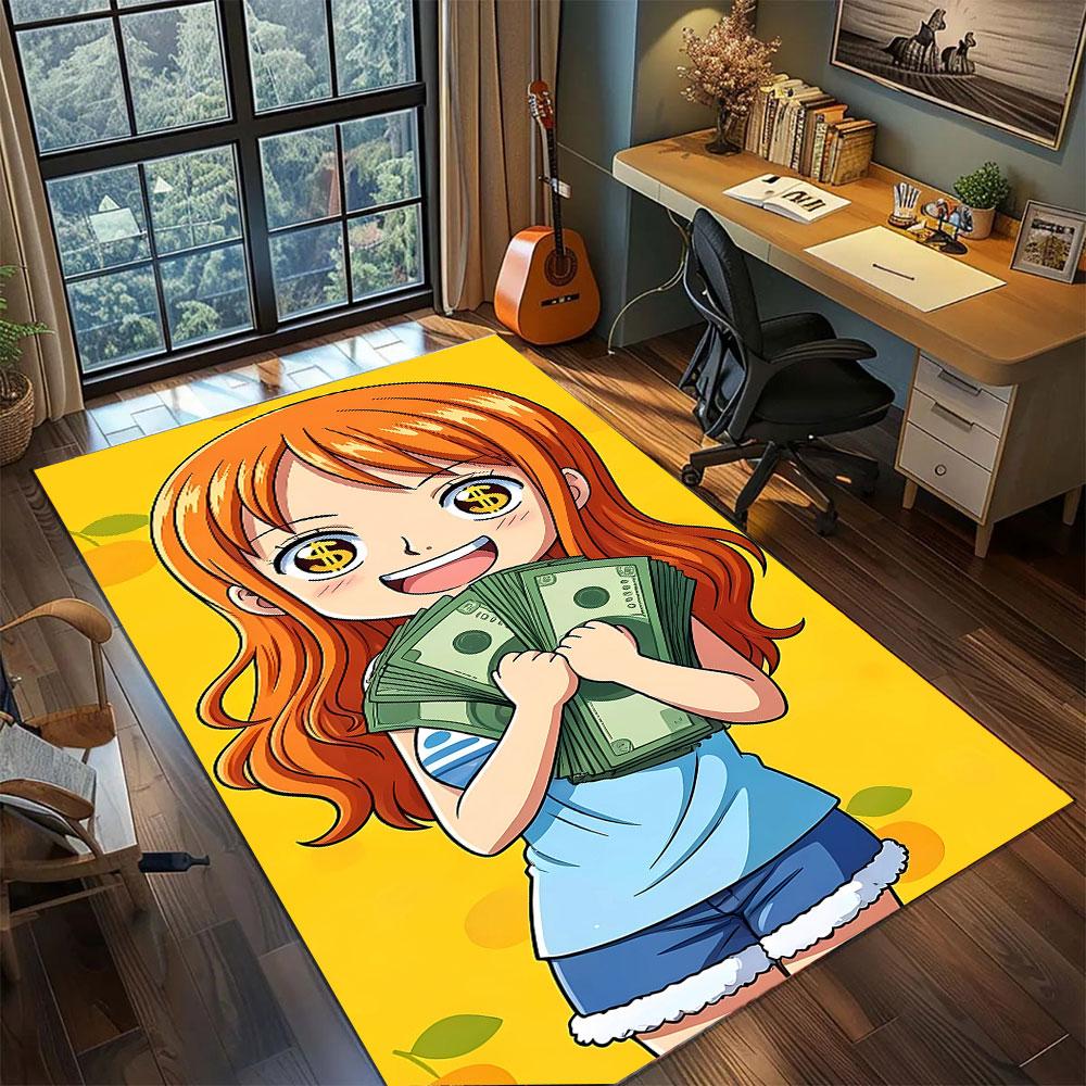 One Piece Nami Weather Carpet for Living Room Bedroom Home Decor Cool Movie Mat Play Floor Mat