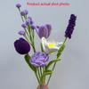 Crochet Bouquet Vase, a Flower Gift for Mothers and Ladies on Mother's Day. Pink Rose Artificial Flower Vase, Suitable for Birth