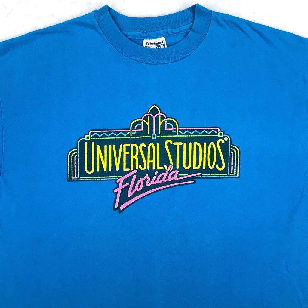 Vintage 90s UNIVERSAL STUDIOS FLORIDA T-Shirt XL Beach Single Stitch