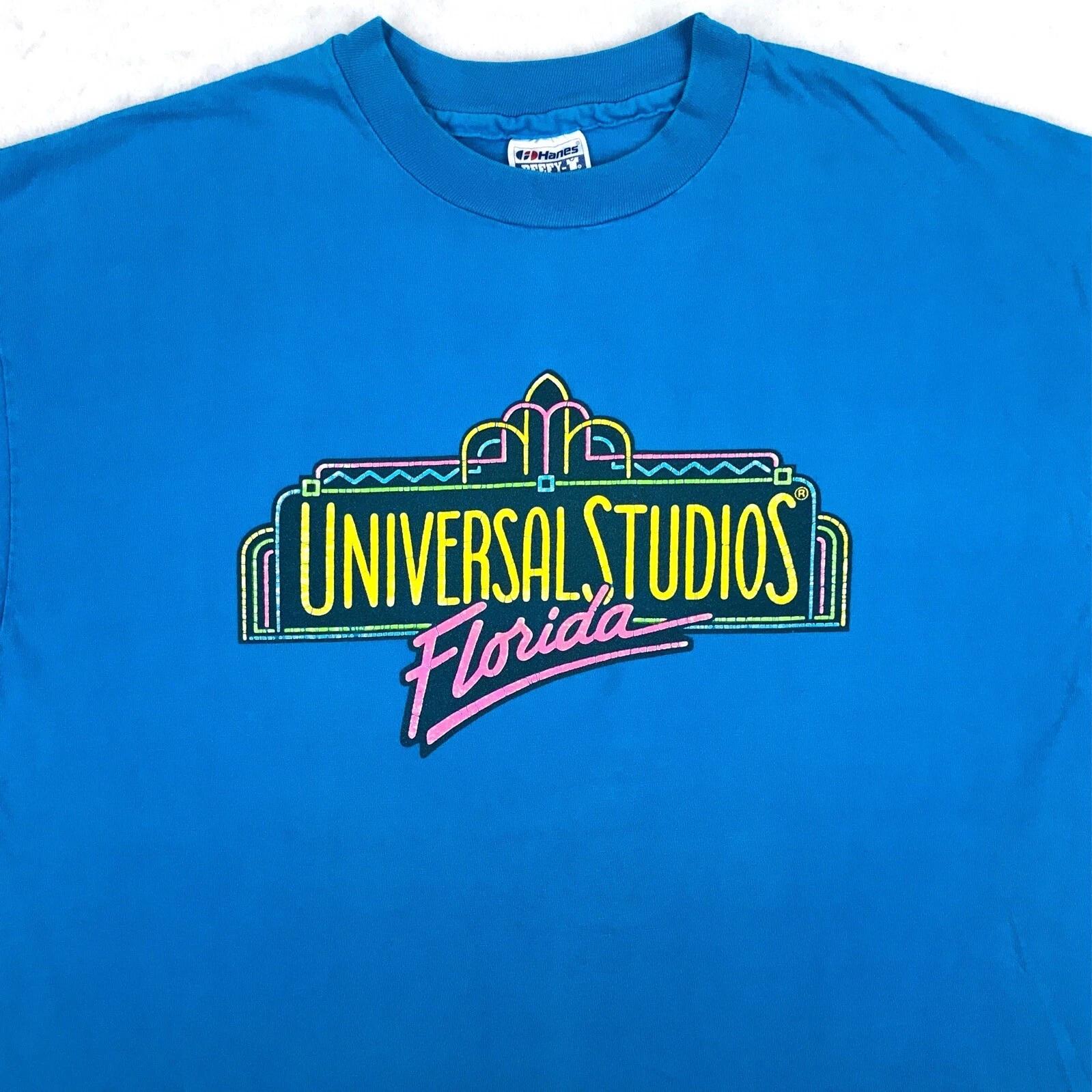 vintage 90s UNIVERSAL STUDIOS FLORIDA T-Shirt XL beach single stitch S
