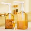10/15/20/30CC Liquid Dispenser with Scale Coffee Syrup Drip Bottle with Hydraulic Pump Nozzle Head Kitchen Honey Jar Container
