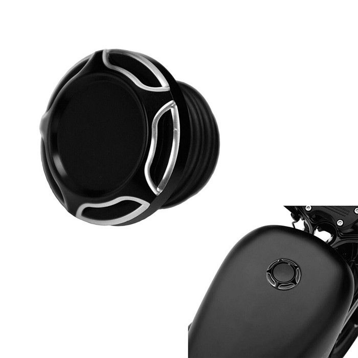 Bouchon de réservoir moto CNC bouchon de gaz Craftride TD4 noir
