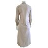 Women's Cotton Button Down Maxi T-shirt Dress Casual Long Sleeve Lapel Collared Long Dress Lace Up Waist Ladies Robes