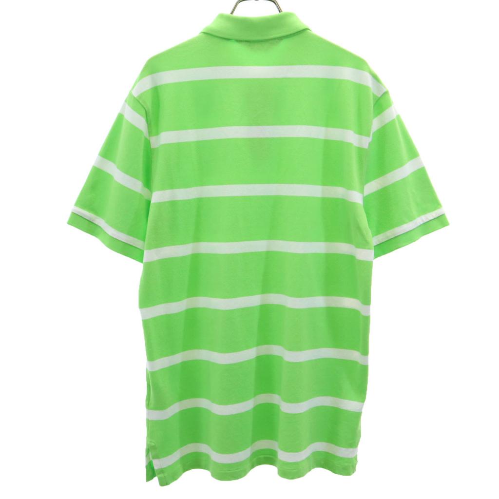 POLO GOLF RALPH LAUREN Border Pattern Short Sleeve Polo Shirt M Men's Used