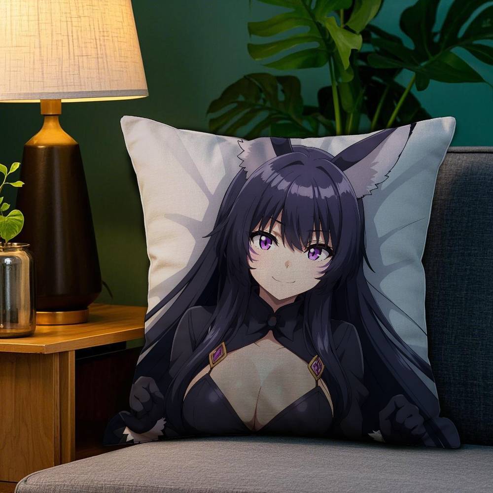 Anime E-Eminenz in S-Schatten Kissenbezug Milbenabweisender Kissenbezug Unsichtbarer Reißverschluss Seidig kurzer Plüsch Sofakissenbezug