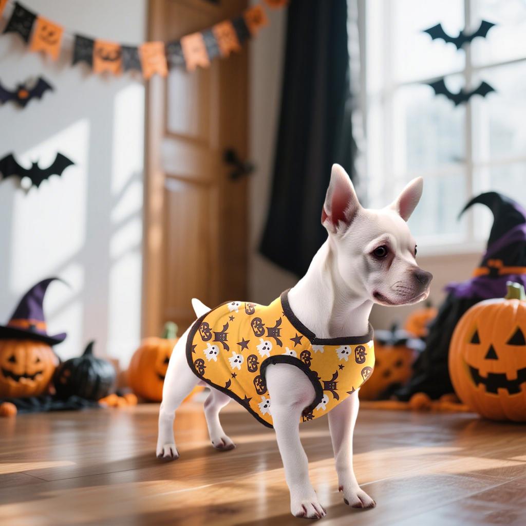 Niedliche Hundehemd Kleidung, Lustiger Feiertagsstil, Weicher und bequemer Stoff, Hundekleidung T-Shirt Unterhemd Weich für kleine und mittelgroße Hunde und Katzen