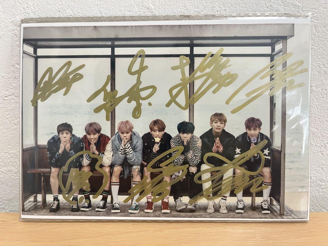 

[USED] BTS autographed photo with certificate