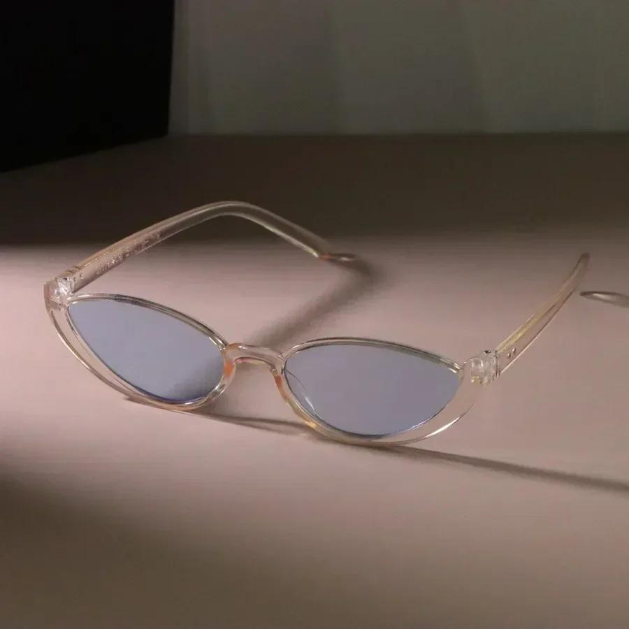 Casual Retro Cat Eye Sunglasses Women Men Vintage Square Female Male Glasses Small Frame Fashion