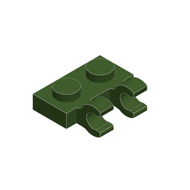 50pcs 60470 1 x 1 Inverted Compatible Modified Building Block Kit With 2U Clips Brick Particle DIY Puzzle Toy Kid Gift