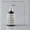 550ml Dispenser Ceramic Lotion Press Bottle Hotel Home Stay Shampoo Bath Gel Separate Bottles  Dispenser Soap  Bathroom