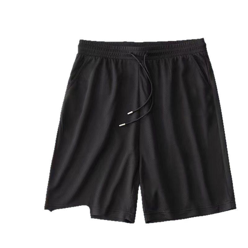 Shorts Men's Summer Cropped Pants Thin Casual Sports Loose Beach Pants Ice Silk Shorts