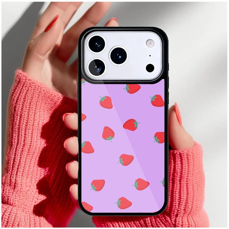 Strawberry Fields Phone Case for iPhone 17 Air 16e 15 14 13 Pro Max Back Cover for 12 11 Pro Coque