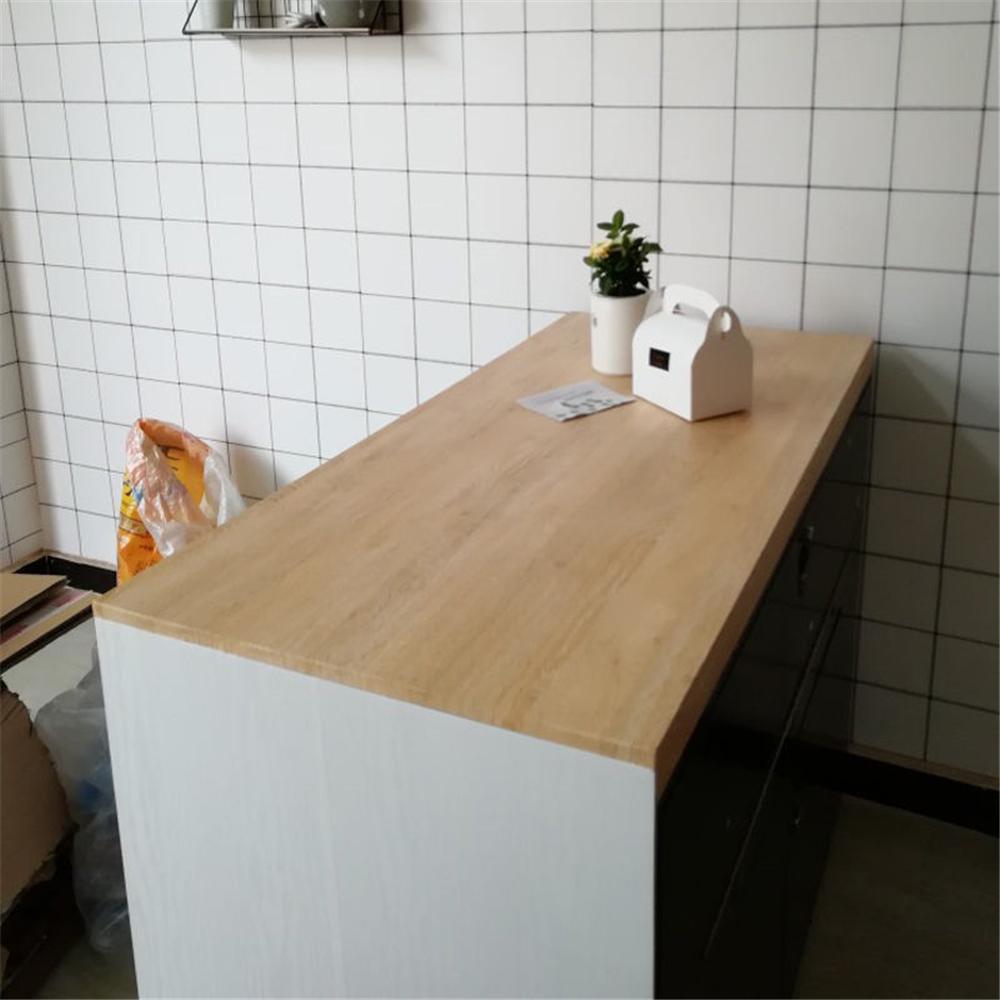 Pvc Oil-proof Waterproof Wood Grain Stickers Self-adhesive Wallpaper for Kitchen Countertop Cabinet Desktop Cabinet Wall Sticker