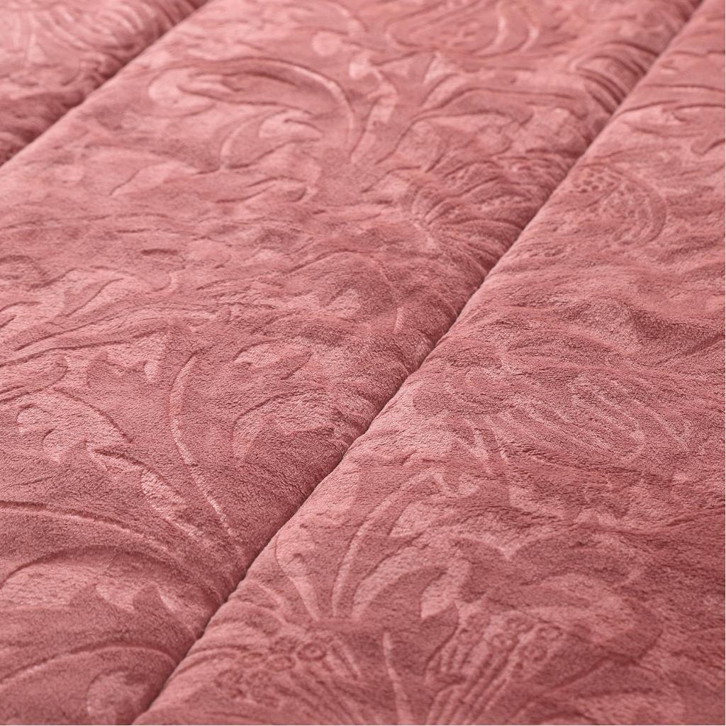 Nishikawa Morris Gallery Warm Quilt, Single, Washable, Thistle Pattern, Soft and Warm, Red, FE03803029