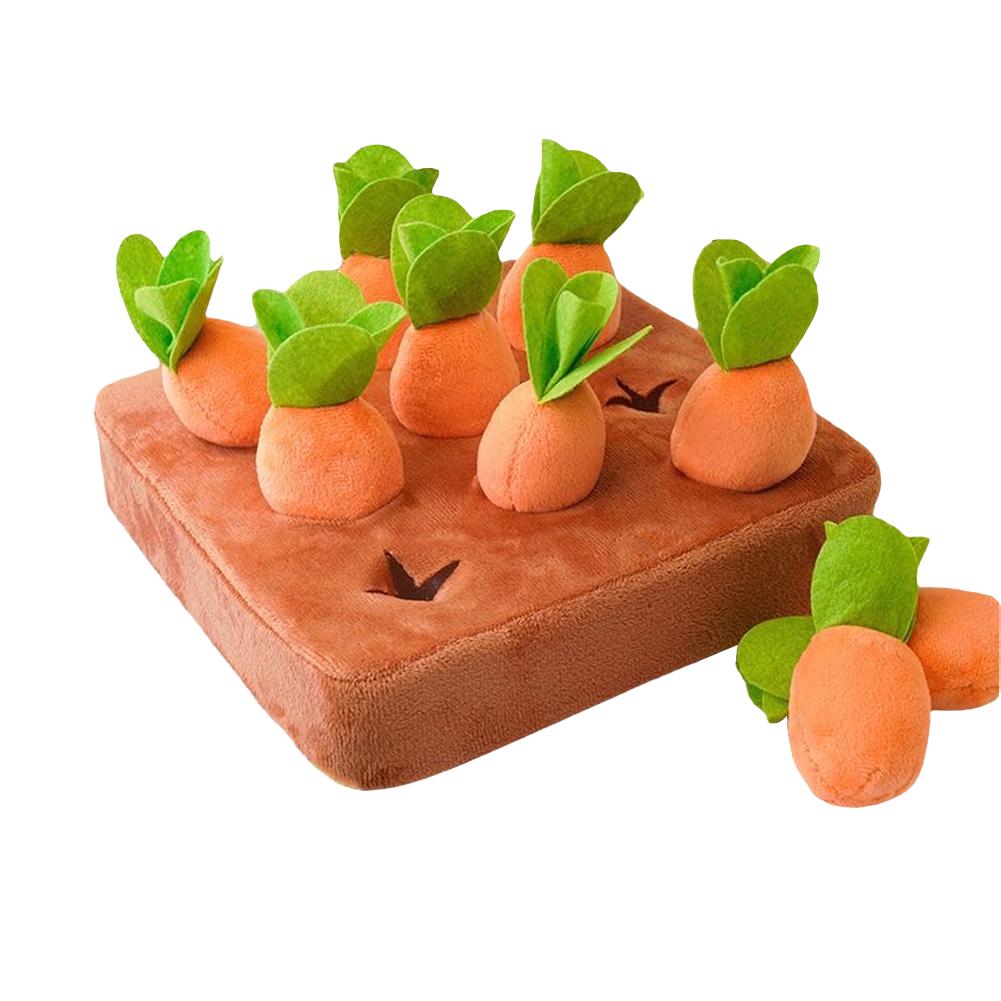 Plush Pull Out Carrot nteractive Training Toys for Small Medium Dogs Cats Bite Resistant Puppy Chew Toy Carrot Pulling Pet Toys
