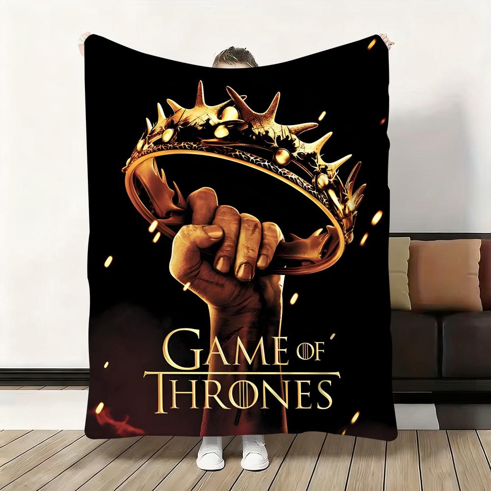 G-Game-Of-Thrones Drache Klassische Kuscheldecke Flanell Flauschig Weich Decke Warm Hautfreundlich Überwurf für Sofa Bett Büro Nickerchen Winter