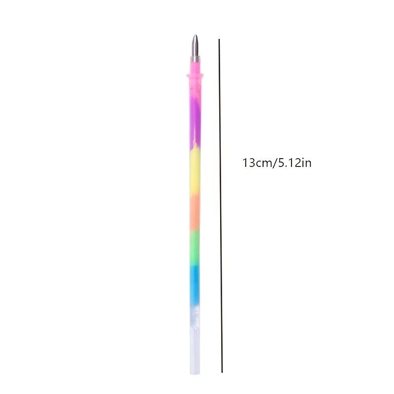 Multi-color Gel Refill Highlighter New Student Painting DIY Multi-color Rainbow Refill Highlighter Gel Pen 10pcs