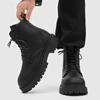 2026 New Casual Sports Trend Fashionable Thick Soled High Top British Style Retro Motorcycle Height Increasing Men's Shoes