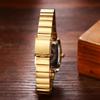 Women's Square Stainless Steel Gold Watch: Analog Display, Waterproof, Stylish Quartz Watch, Gold, Fashion Watch for Women - Perfect Gift for