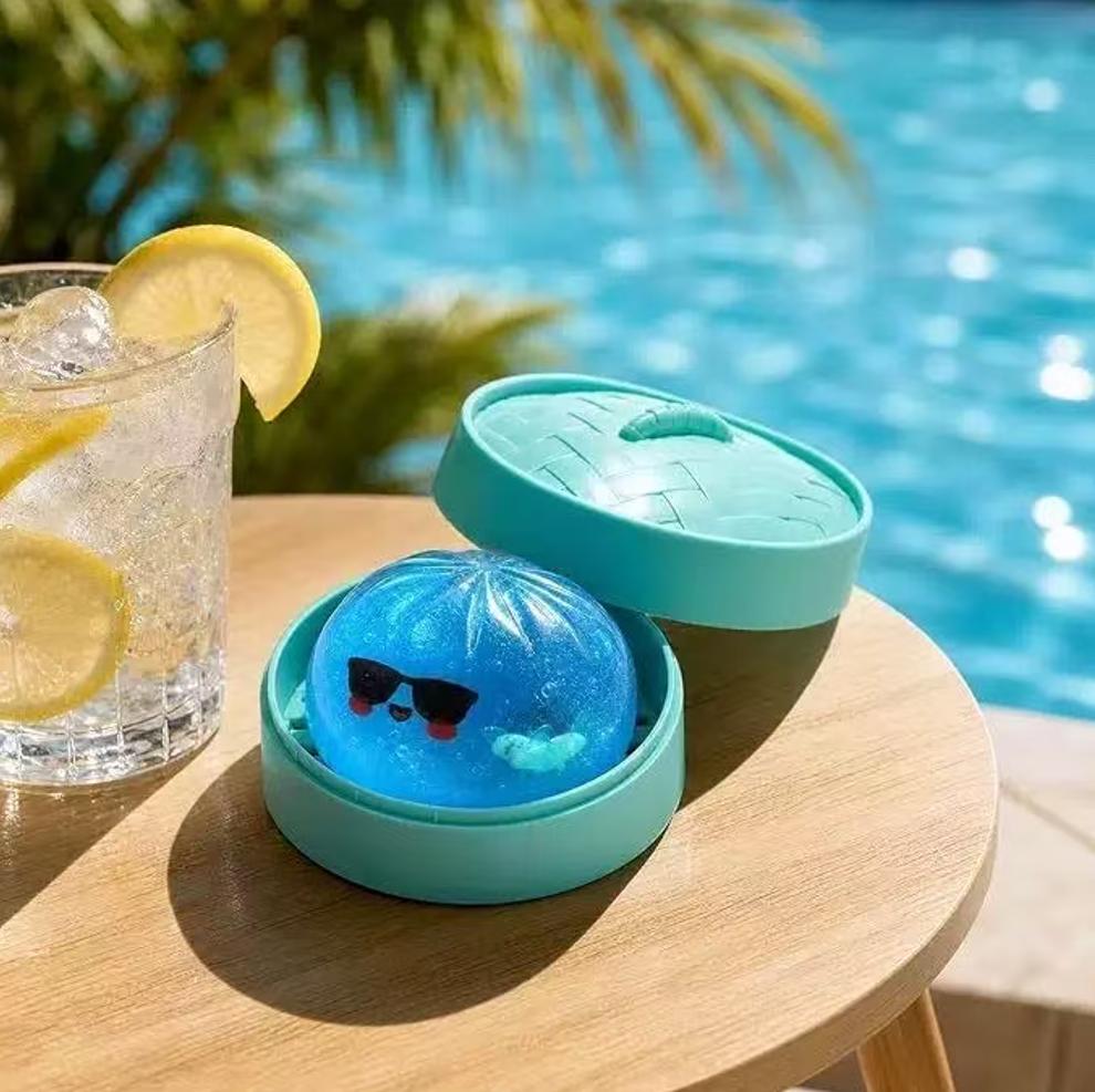 Shark cu sclipici pentru bani Găluște Jucărie Squishy Moale Reziliență Lentă Jucărie Squishy Fidget cu Aburitor Chiflă umplută la abur Jucărie Squishy de Strâns