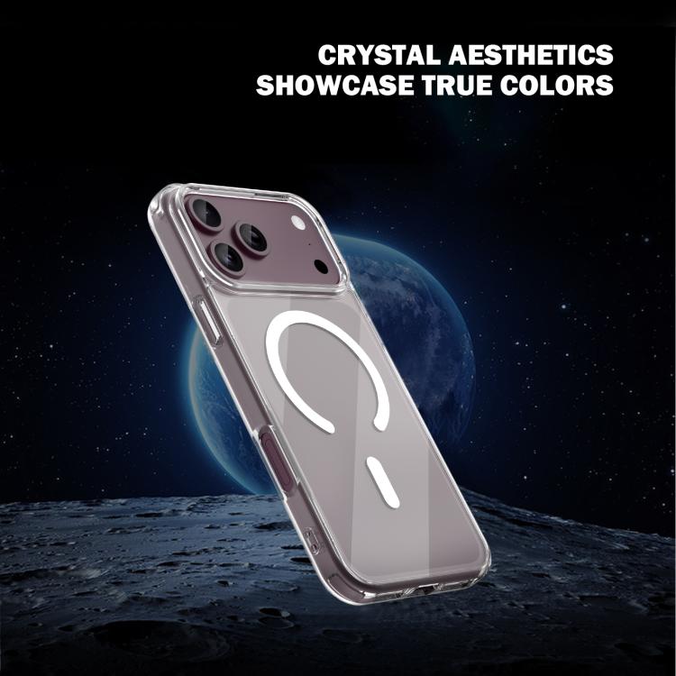 Clear‑Series Dual‑Composite Armor Magnetic Shockproof TPU+Acrylic Phone Case, Transparent Protective Cover For iPhone 17 Pro Max
