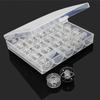 36 Compartment Plastic Bobbin Storage Box Transparent Holder for Assorted Sewing Thread Spools Home Craft Needlework Use