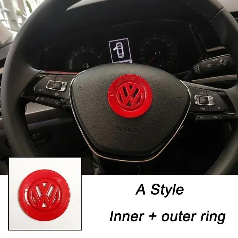 Pro VW Volkswagen Jetta MK5 Golf 3D ABS Dutý Středový Znak Volantu Auta Samolepka pro Volkswagen Passat MK6 MK7 CC Pol