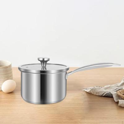 10cm Small Pot ,Multipurpose Universal with Lid ,Milk Pan, Long Handle Thickened Sauce Pan ,Cooking