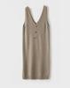 Women's Sleeveless Knit Vest Dress for Spring & Fall 2024 - Mid-Length, Loose, Over-the-Knee Style