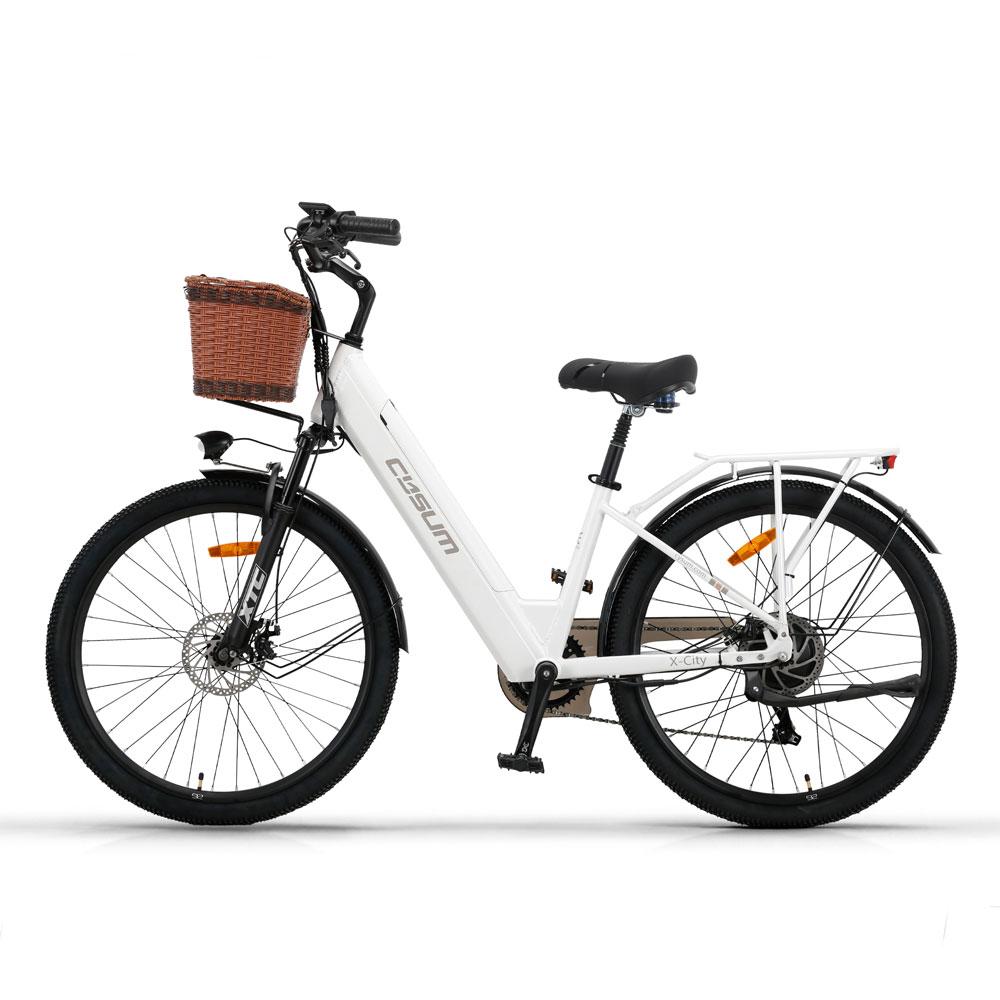 CYSUM X-City Adult City Electirc Bicycle 26 inch Tires 48V10.4AH 250W Urban Commuting Eike Women's Outdoor Electric Bike