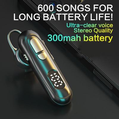 Belaidės ausinės Vienos pakabinamos ausinės L19 LED skaitmeninis ekranas Bluetooth ausinių stereo erdvinio garso mygtuko ausinių ausinės telefonams