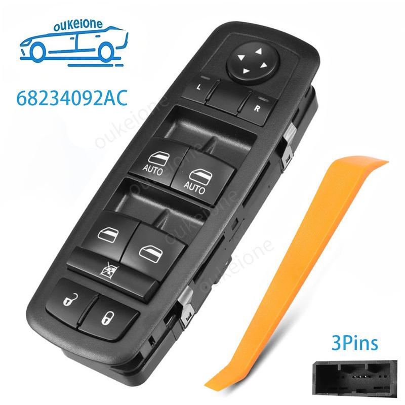 68234092AC for Chrysler Pacifica 2017 2018 Front Left Side Electric Power Window Switch Master Lifter Control Button Car Parts