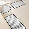 Luxury Bathroom Three-piece U-shaped Toilet Large Size Moisture-wicking Floor Mat Non-slip Foot Mat Soft Diatom Mud Mat