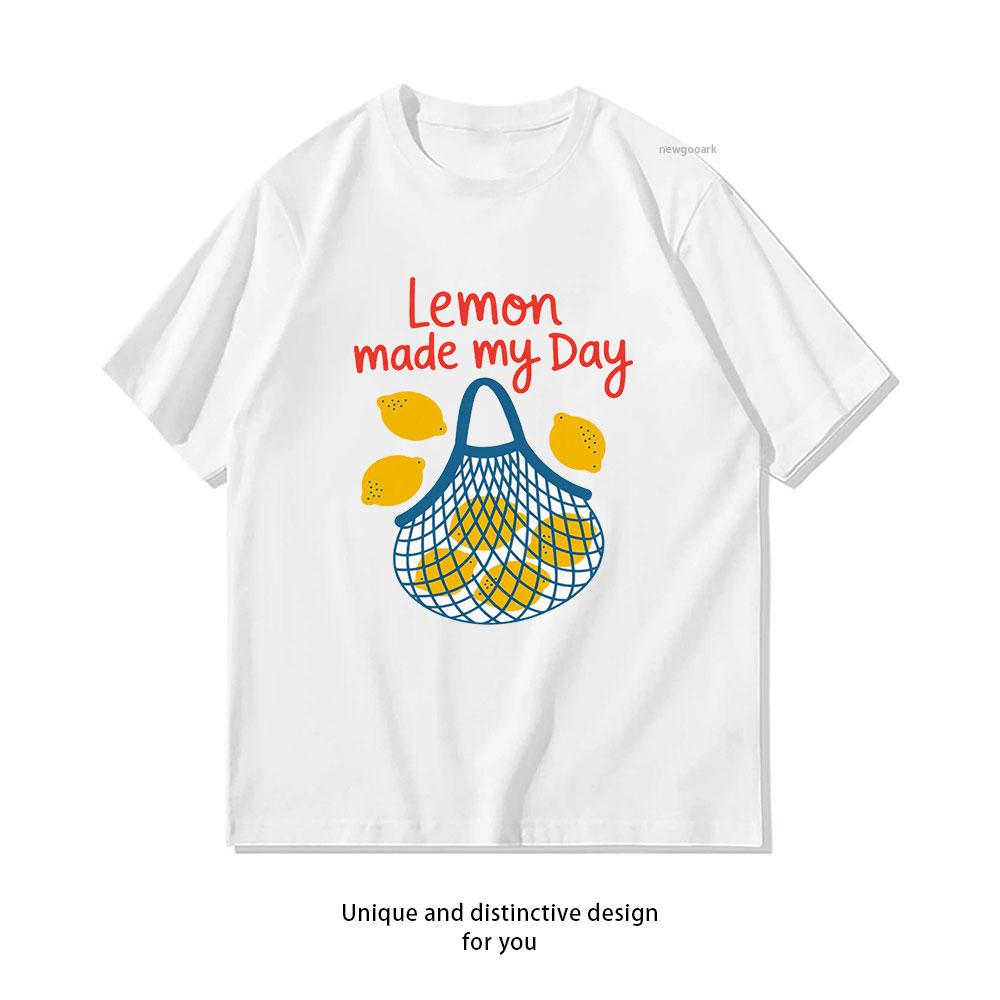 

Lemons Blue Mosaic European Italian Summer Amalfi tshirt Women Unisex Casual cotton graphic t shirts Adult tops tee Shortsleev S