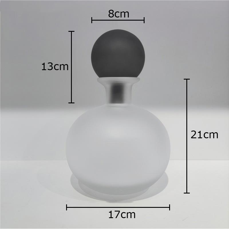 

Transparent Frosted Glass Vase Desk Decoration Artificial Flowers Decorative Flower Arrangement Floral Vase Room Aesthetic Decor