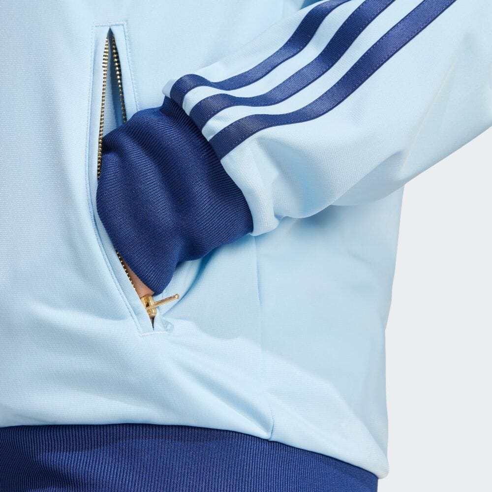 adidas Originali Giacca Larga Comoda Collo Alto Donna Giacche Azzurro IX3542