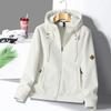 Autumn and Winter Couple Fleece Hooded Warm Hoodie Casual Versatile Fleece Couple Jacket Cardigan Top
