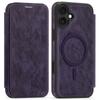 For iPhone 16 Plus Case Compatible with MagSafe RFID Blocking Card Holder Leather Phone Cover