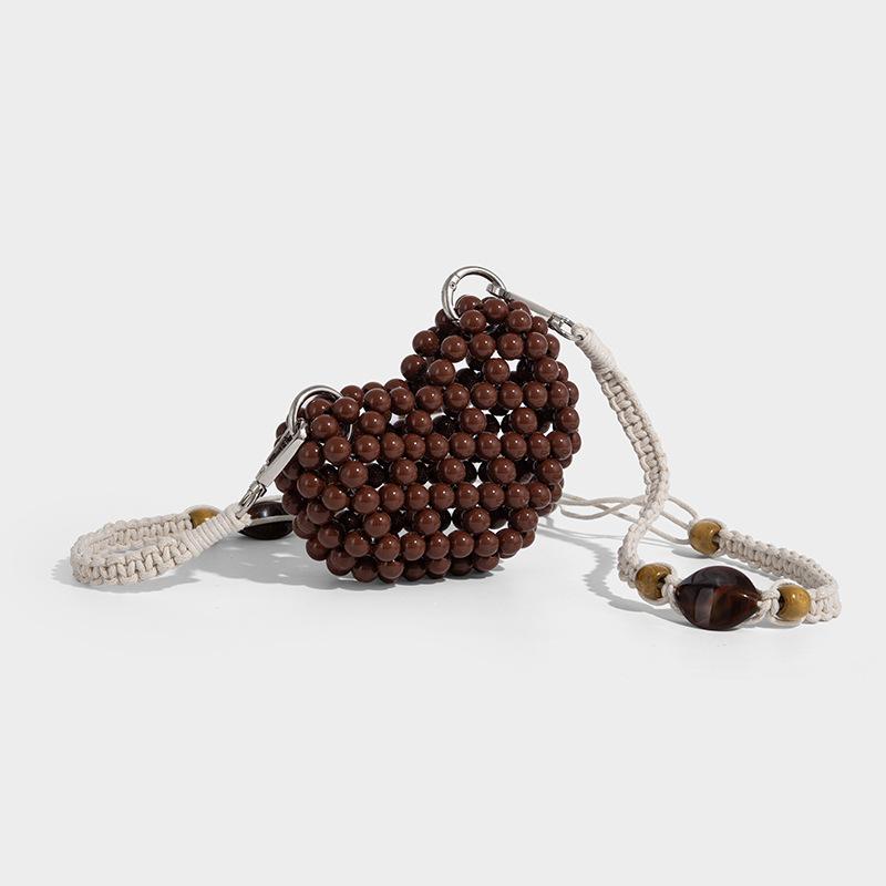 

Помада MiNi Сумка Ажурная Сумка Кроссбоди Мини Чехол для Наушников коричневый