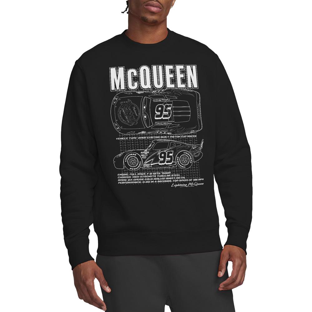 Cars Unisex Adult Lightning McQueen Outline Sweatshirt