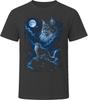 Norwegian Forest Cat Howling At the Moon Funny Cat Mom Cat Dad Gift T Shirt
