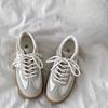 New Retro German Training Women's Shoes with Lace-up Sports Thick-soled Casual Fashion Shoes