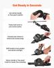 Retractable Ratchet Straps, 50.8 mm x 3 m, Tie Down Straps with S Hooks, 1375 kg Break Strength, 2 Soft Loops, Tie Down Ratcheting for Moving,