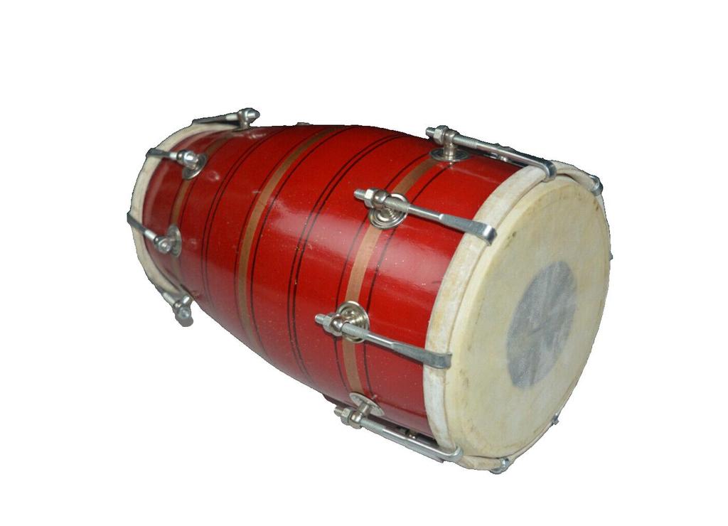 Traditional Red Dhol Drum | Best Bass Sound | With Bag
